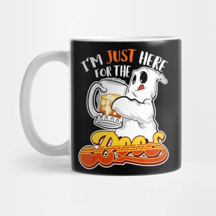 I'm Just Here For He Boos Funny Halloween Bartender Mug